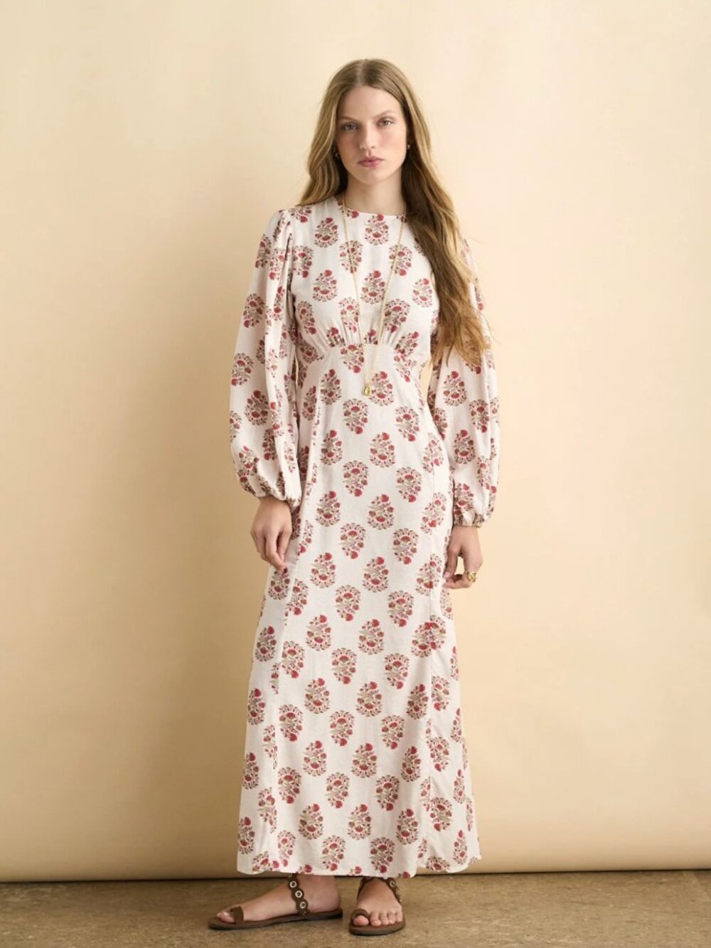 Sonmer $270 Daniela Blush Maxi Dress